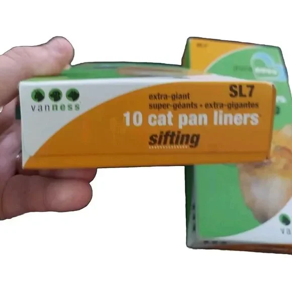 2 New Vanness PureNess Sifting Cat Pan Liners - Extra Giant - SL7 - Pack of 10 - Picture 3 of 8